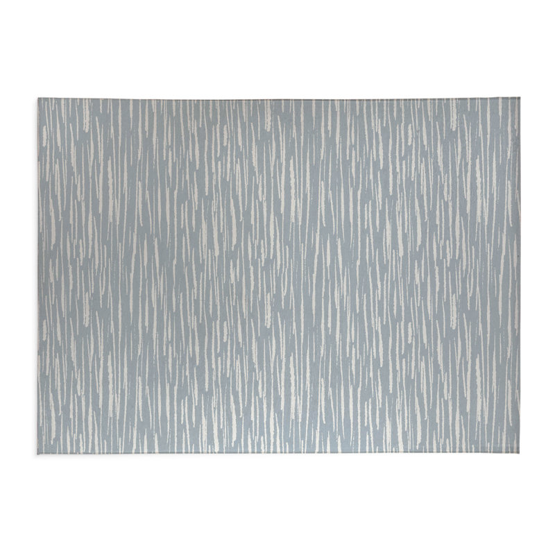 Tapis de bureau léger Spectrum Strands, L 6 pi x L 4 pi, Bleu ardoise