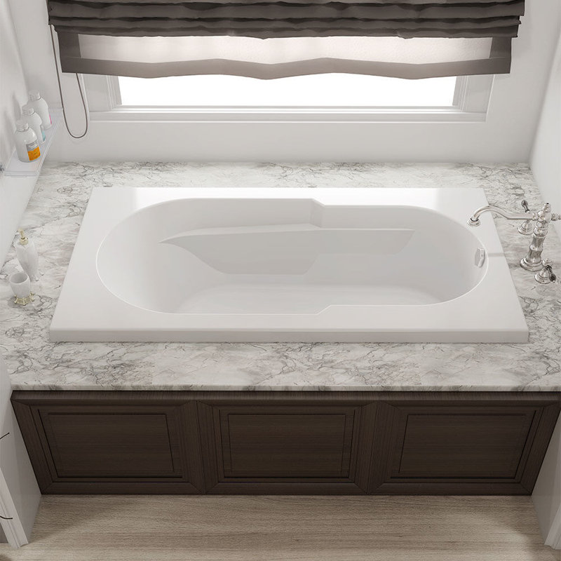 Signature® 60" x 36" Drop In Acrylic Bathtub, Oyster