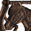 Heurtoir de porte en fer à cheval Horseshoe | Quincaillerie d'entrée rustique
