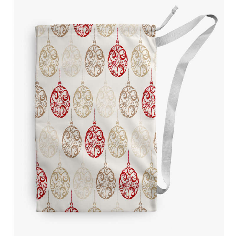 Fabric Laundry Bag with Handles, Small (29" H x 18" W), Red