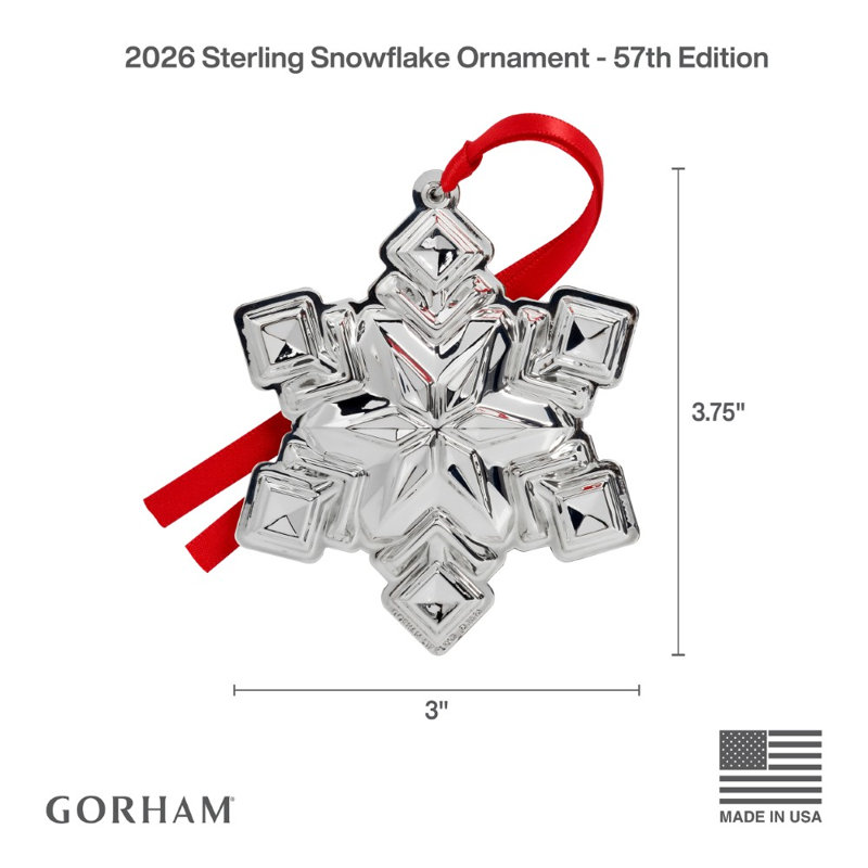Gorham 2026 - flocon de neige - 57e édition
