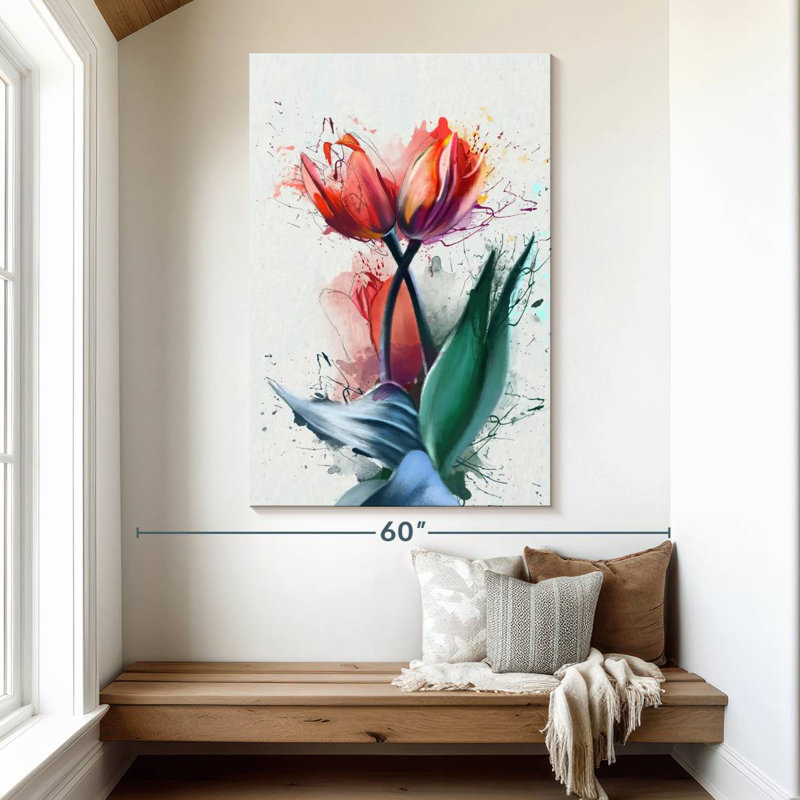 Harnek Tulips, 51" H x 34" W