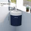 Ensemble de meuble-lavabo de coin pour salle de bain en coin