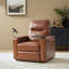 Fauteuil inclinable en cuir véritable l 36,3 po Lapin-101331402