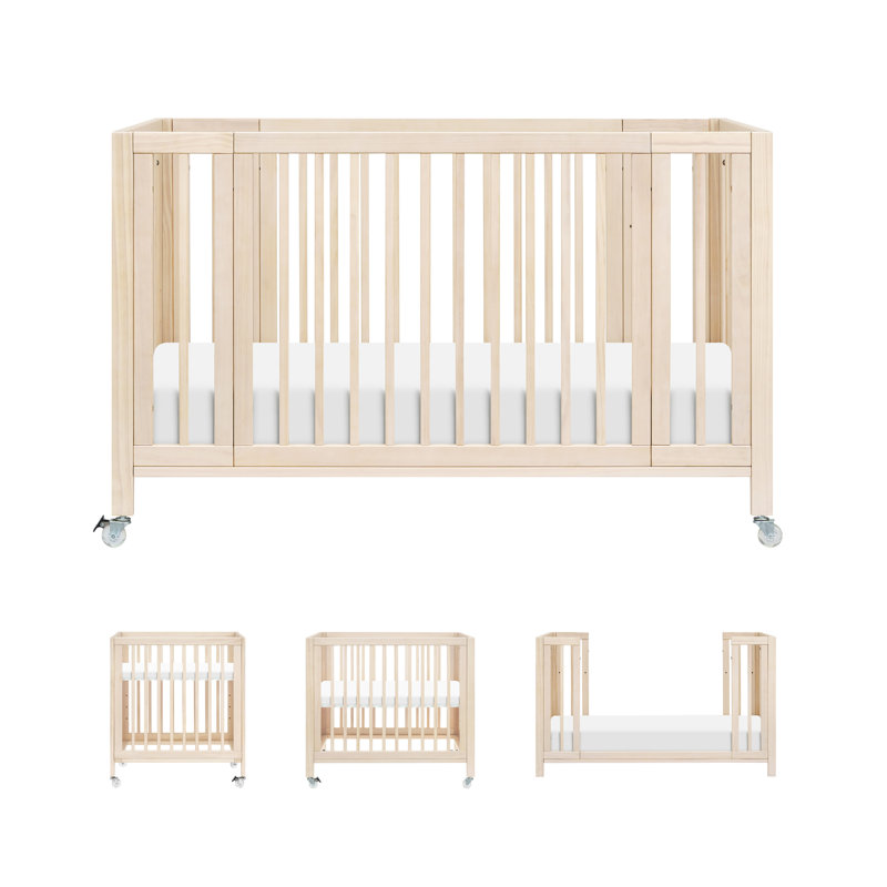 Lit de bébé convertible 9-en-1 Rollin Rollin, Naturel délavé