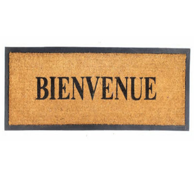 2 po x 47 po bienvenue tapis de porte extérieur antidérapant Hunstant
