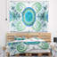 Tapisserie art blue blue psychédélique relaxing-28495374