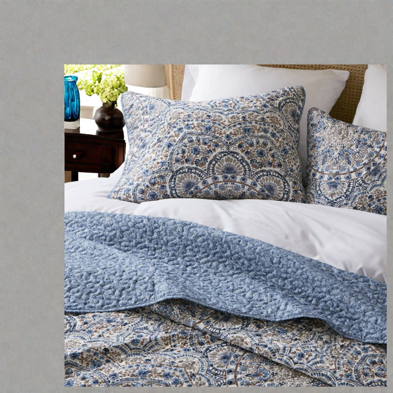 Ensembles de literie réversible, polyester à motif floral boho pour la maison