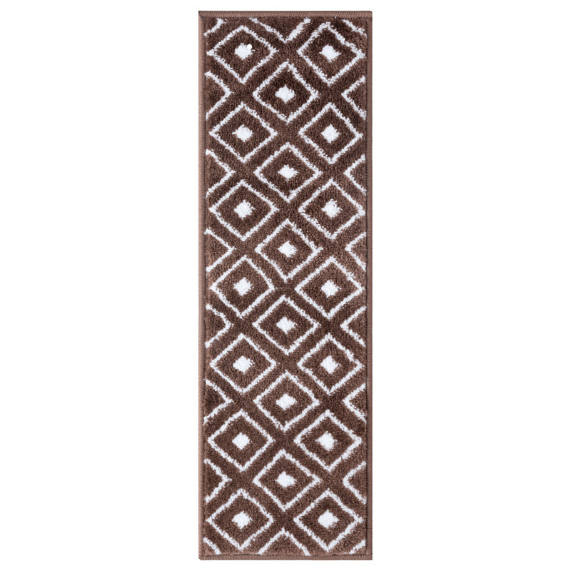 Tapis d'escalier Sargent, Brun/Ivoire