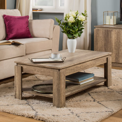 Allred Four Leg Coffee Table with Storage