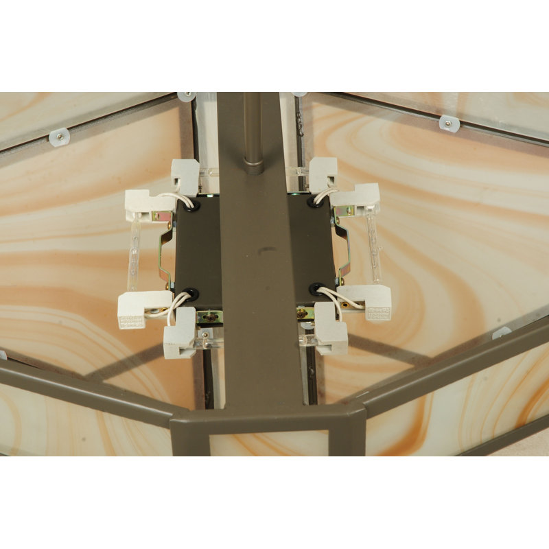 Luminaire suspendu bol 4 lumières unique