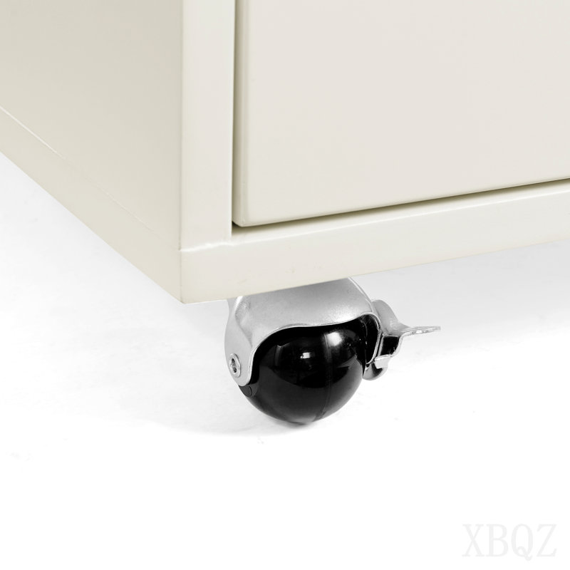 Table de bout roulante à hauteur ajustable laquée ultrabrillante avec station de charge et roues universelles avec freins, table à plateau relevable multifonctionnelle avec tiroirs de rangement pour la chambre à coucher du salon