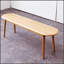 Banc de table en bois de chêne naturel pour salle à manger-2084719645