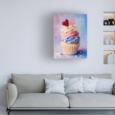 Art mural sur toile tendue - "Pastel Confections II" par Paula Freeman pour décoration de salon, de chambre à coucher ou de bureau - 18 x 24
