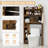 Over The Toilet Storage Cabinet 6-tier Freestanding Toilet Storage Organizer With Smooth Gliding Cabinet Door-1656264084