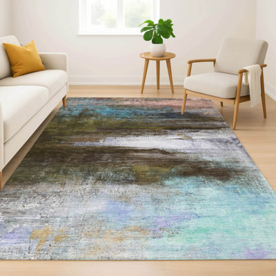 Tapis abstrait lavable à la machine de qualité supérieure Mayfield
