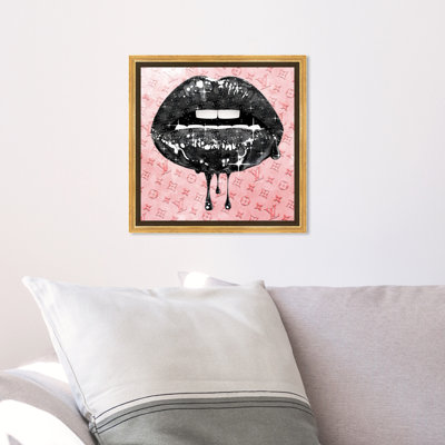 " Fashion And Glam Noir And Blush Lips " by Oliver Gal
