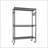 Clothes Rack with Wheels, Heavy Duty 3-Tier Adjustable Metal Organizer with 2 Hanging Rods &amp; Side Hooks | Black | Metal