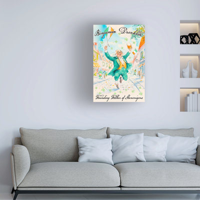 Jess Stempel Benjamin Dranklin Canvas Art