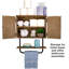Armoire de salle de bain murale Barndoor avec barre à serviettes, rangement mural pour salle de bain, conception compacte de 17 po x 21 po-576877444