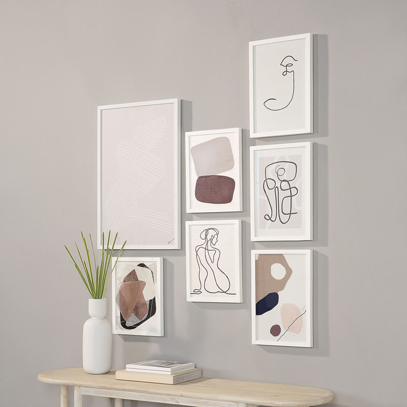 Ensemble de 7 reproductions d'art sur toile 7 pièces