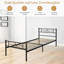 Asael UK Single - DE 90 X 190 Cm Metal Bed