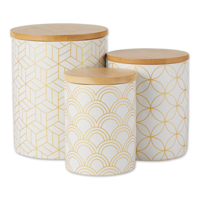 Ceramic / Porcelain Canister - Set of 3