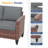 Kisner 78" W 3 - Person Outdoor Wicker Patio Sofa With Cushions-1917445254