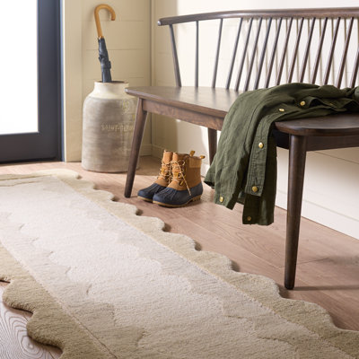 Tapis d'extérieur en laine touffeté à la main Martha Stewart
