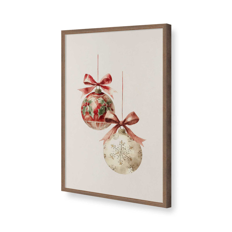 «Tied with Cheer», reproduction d'art, 24 po x 36 po, Noyer