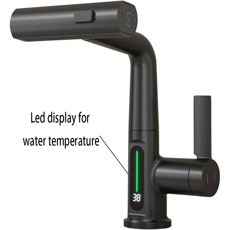 Bathroom Faucet, Matte Black