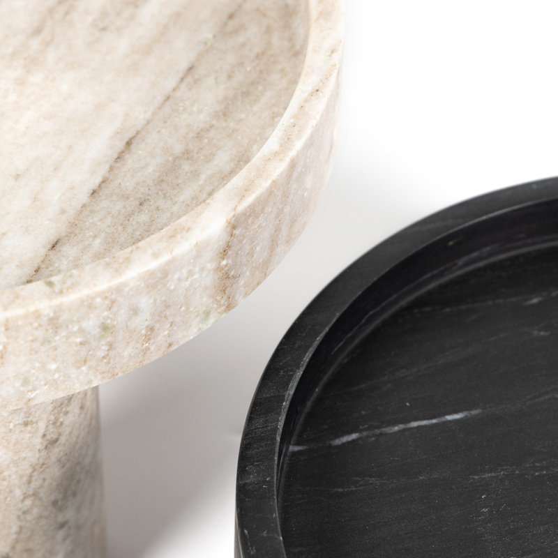 Kanto Marble Decorative Bowl, Tumbled Rust