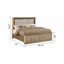 Lit Medusa de style moderne en bois doré