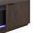 Mansfield Rectangular Fluted TV Stand with 26" Crystal Fireplace for TV's up to 78" in Alder Brown-1512697682