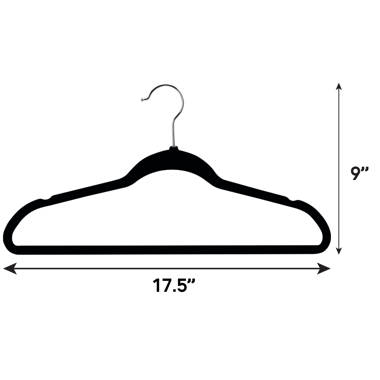 Quality Hangers 50 Pack Slim Plastic Hangers for Clothes - Heavy