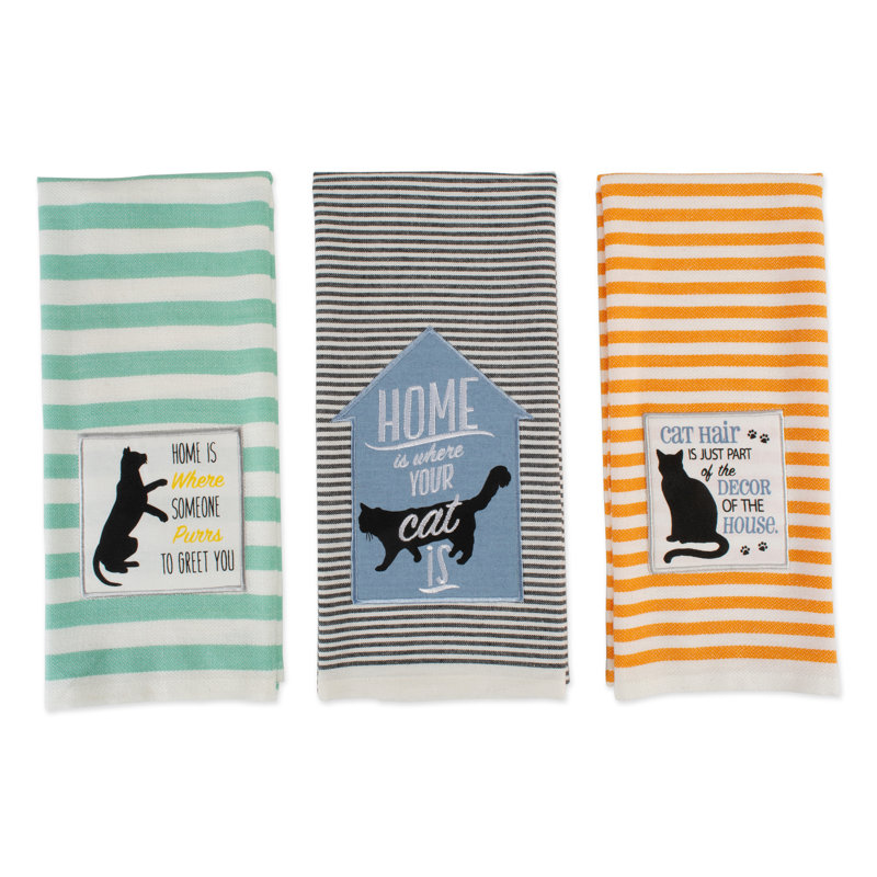 Ensemble de torchons 3 pièces Zala Cats Meow