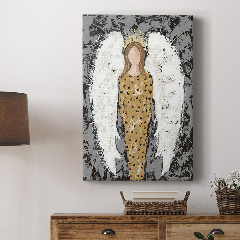Anges tout le monde III - galerie Cavas sur mesure, H 18 po x l 12 po