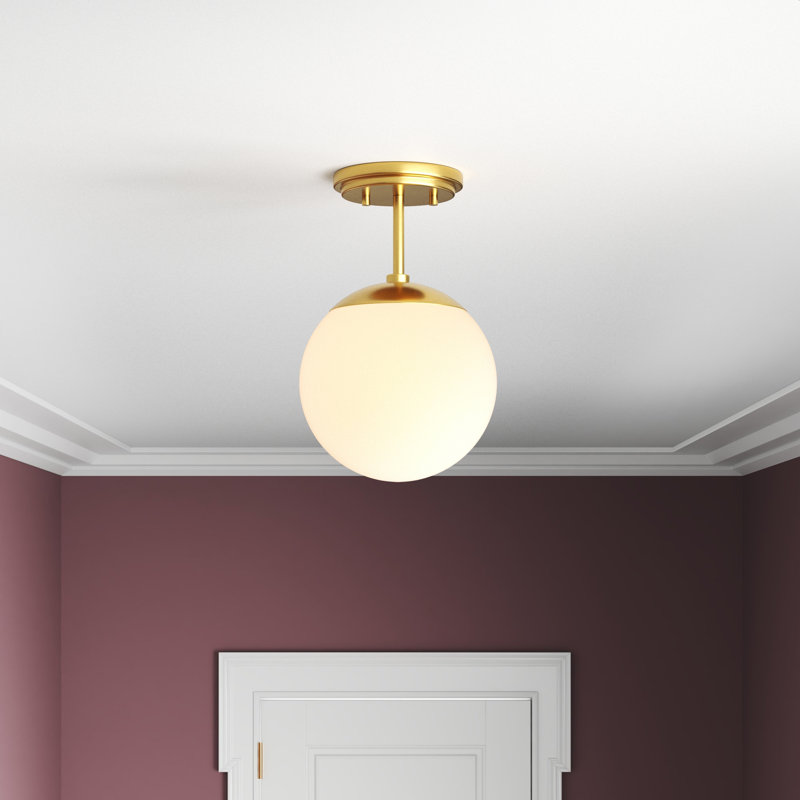 Plafonnier semi-encastré 1 lumière 7,75 po Bairn