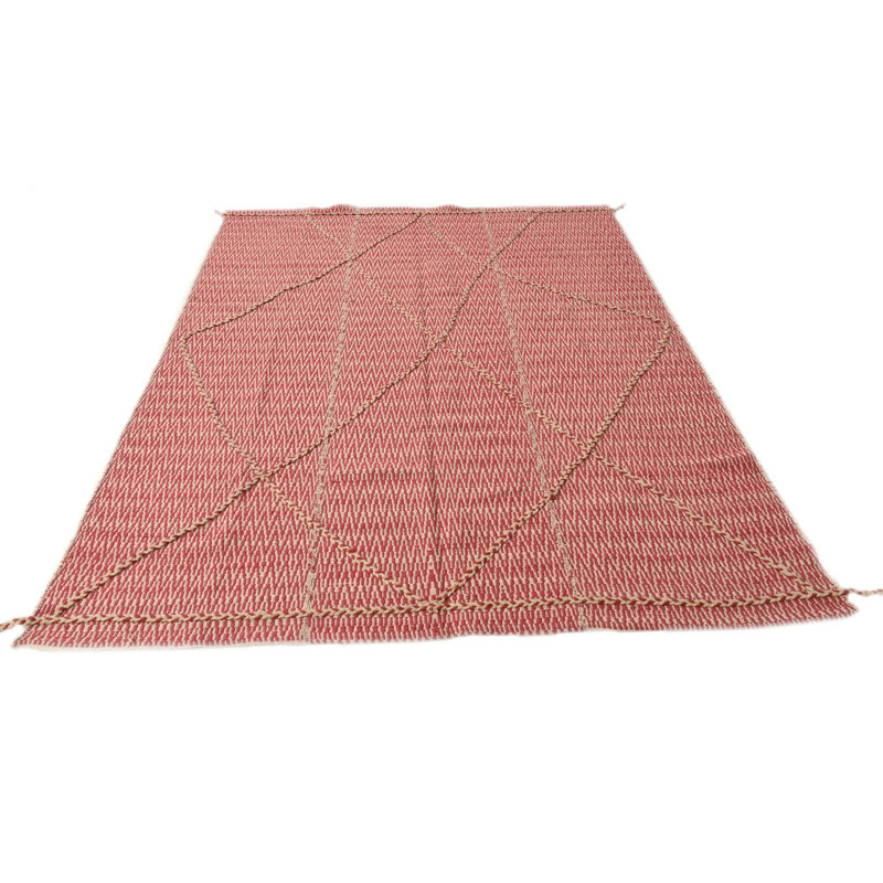 Tapis rose ivoire 6x8 Pinson