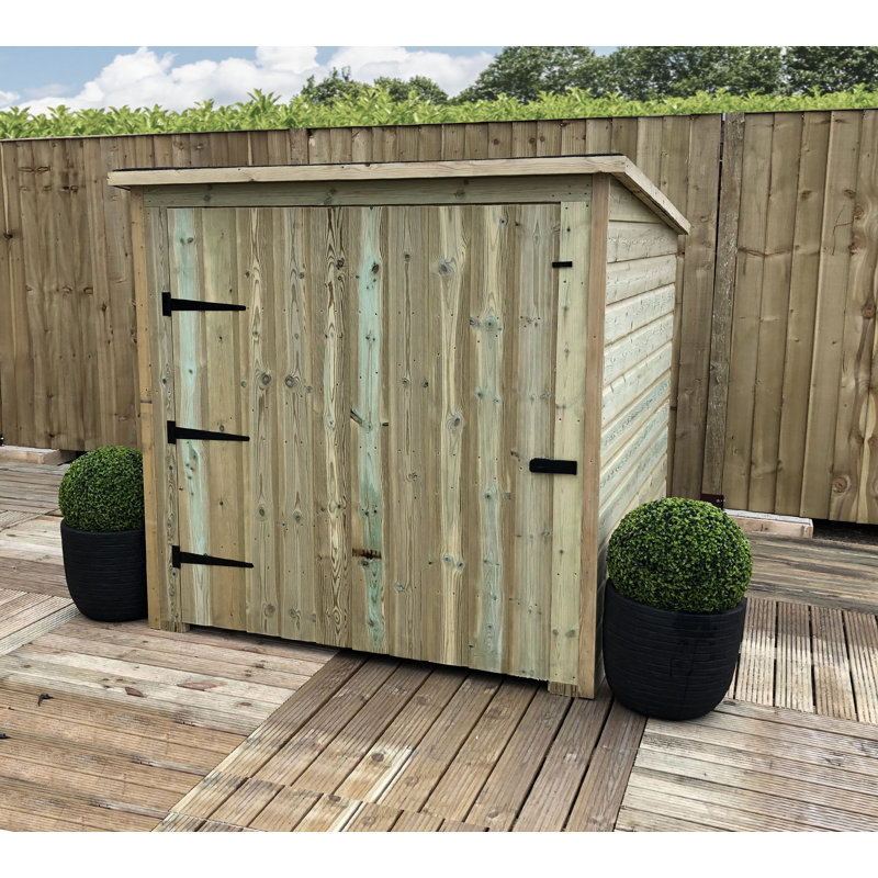 Francena 6 x 4 Pressure Treated Tongue And Groove Mobility Scooter Store With Large Single Door (No Floor)