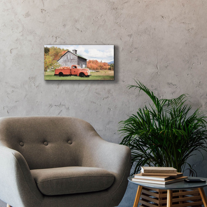 «Pumpkin Patch» par Lori Deiter, estampe numérique sur toile, H 12 po x l 24 po x P 0,75 po