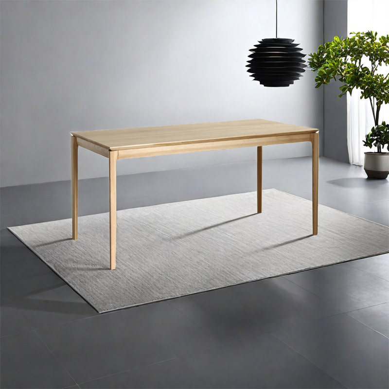Table de salle à manger rectangulaire L 55,12 po x l 31,5 po Miten, Naturel