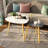 2 Piece Bamboo Nesting Triangle Coffee Table-668653802