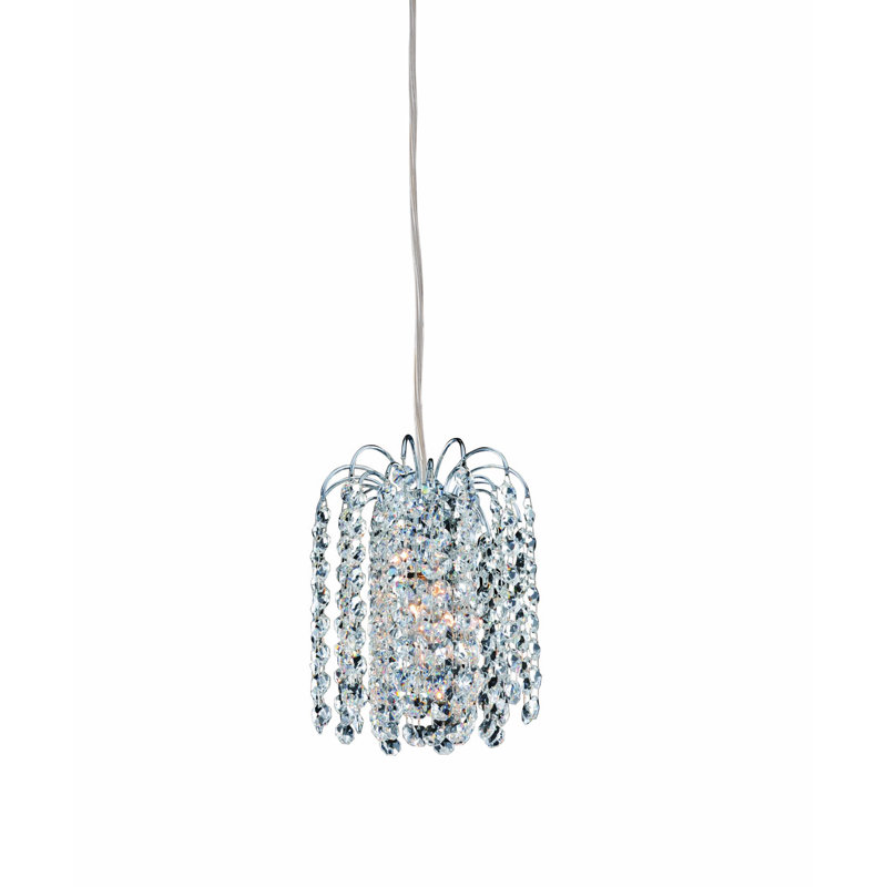 Mini-luminaire suspendu Milieu 1 LT Chrome / Bordeoux Allegri, Bordeaux Firenze