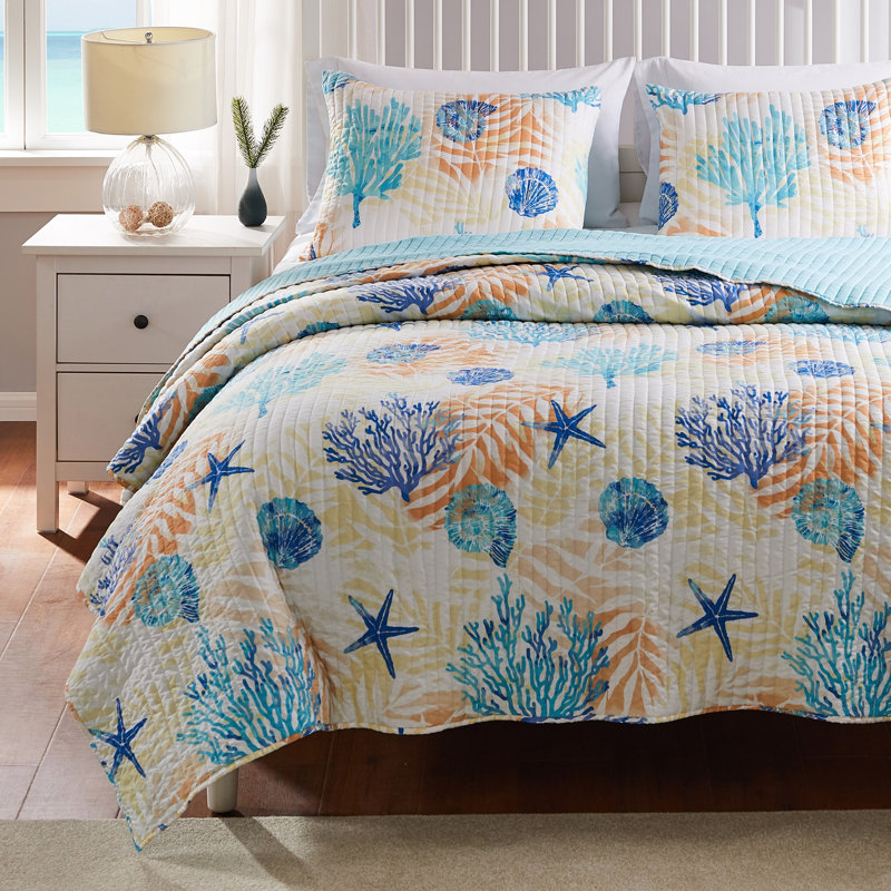 Greenland Home Fasions Montego Aqua King Sham, 20x36, King