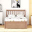 Structure de lit plateforme moderne en bois avec lit gigogne