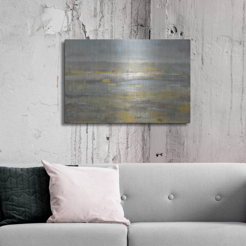 Art mural luxueux «Neutral Field» par Danhui Nai, H 24 po x l 36 po