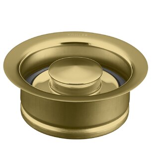 Signature Hardware 479905 4-1/2 Garbage Disposal Flange with Stopper Finish: Brushed Gold