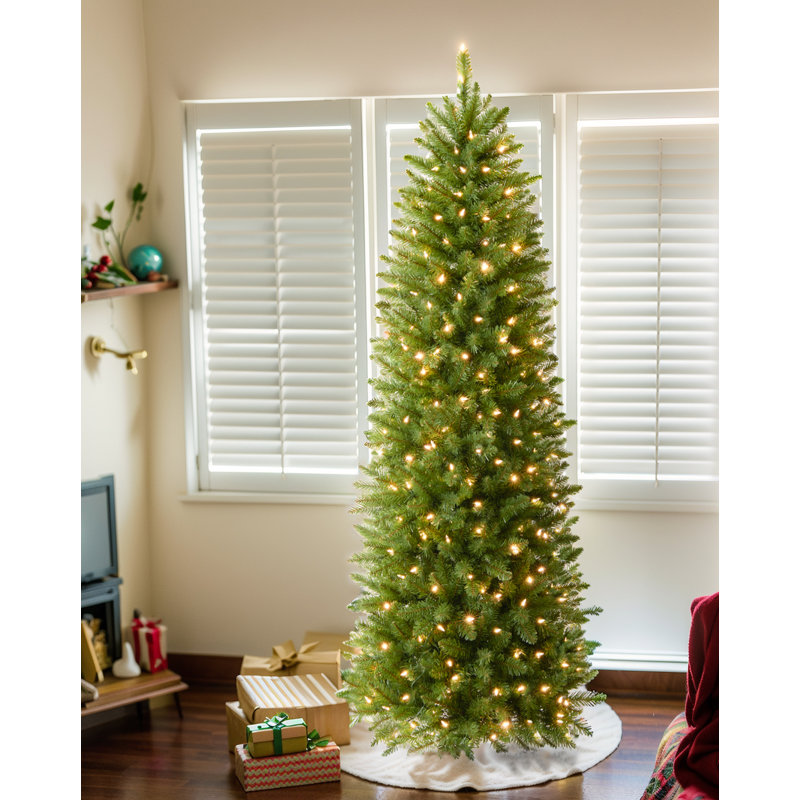 Lighted Christmas Tree, 6.5', Multicolored/Clear/White