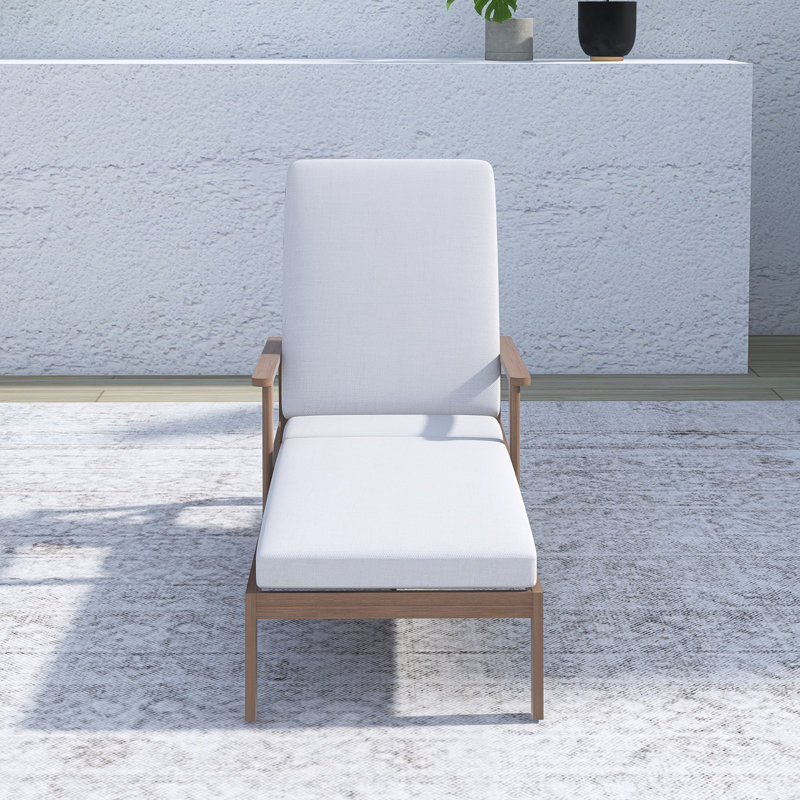 Fauteuil inclinable d'extérieur réglable en aluminium
